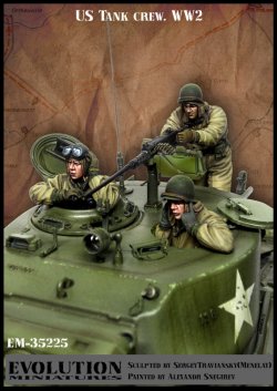 画像1: エボリューション[EM-35225]1/35 WWII アメリカ陸軍戦車兵セット 厳冬の最前線