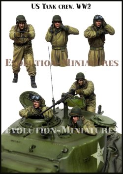画像2: エボリューション[EM-35225]1/35 WWII アメリカ陸軍戦車兵セット 厳冬の最前線