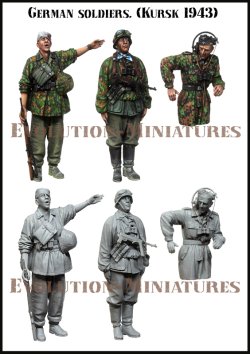 画像2: エボリューション[EM-35228]1/35 ドイツ擲弾兵&戦車指揮官 最後の打合せ クルスク1943(3体セット)