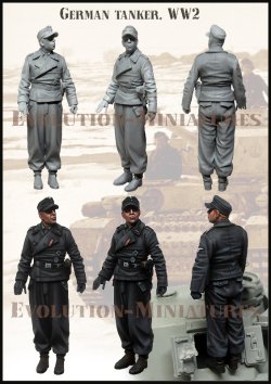 画像1: エボリューション[EM-35240]1/35 WWII ドイツ 佇む戦車兵