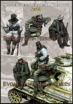 画像2: エボリューション[EM-35251]1/35 WWII ドイツ SS師団LAHの装甲擲弾兵 ハリコフ戦 セット2(3体入)