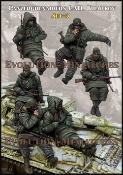 画像1: エボリューション[EM-35254]1/35 WWII ドイツ SS師団LAHの装甲擲弾兵 ハリコフ戦 セット5(3体入)