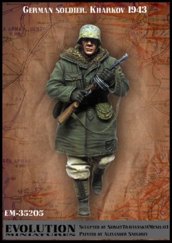 画像2: エボリューション[EM-35205]1/35 WWII  ドイツ陸軍兵士 鹵獲武器を愛用する歩兵 ハリコフ冬1943