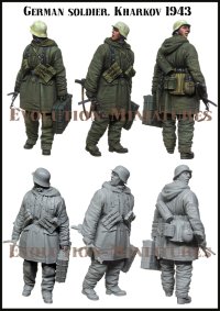エボリューション[EM-35206]1/35 WWII  ドイツ陸軍兵士 グレネードケースを運ぶ歩兵 ハリコフ冬1943