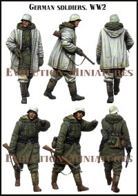 エボリューション[EM-35212]1/35 WWII ドイツ厳冬の行軍を行う二人の独兵 ハリコフ1943(2体セット)