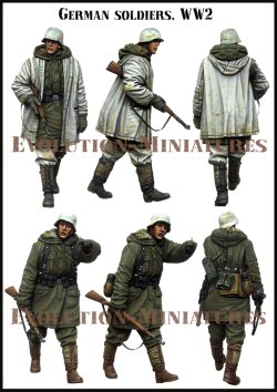 画像1: エボリューション[EM-35212]1/35 WWII ドイツ厳冬の行軍を行う二人の独兵 ハリコフ1943(2体セット)