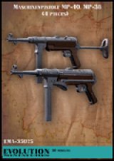 エボリューション[EMA-35025]1/35　WWIIドイツ MP40/MP38(各型ストック位置2種類入)