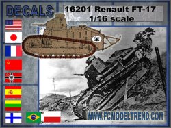 画像1: FC★MODEL[FC16201]1/16 デカール 世界各国で運用されたFT-17