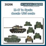 FC★MODEL[FC35206]1/35 アメリカ　Ｍ47パットンデカール（スペイン軍仕様）