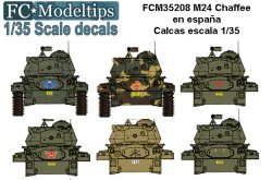 画像3: FC★MODEL[FC35208]1/35 M-24チャーフィー用デカール（スペイン軍仕様）