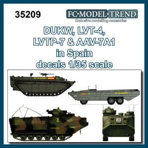 画像1: FC★MODEL[FC35209]1/35 アメリカ　DUKW,LVT-4,LVTP-7＆AAV-7A1デカール（スペイン軍仕様） (1)