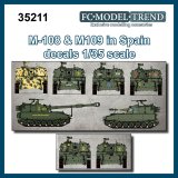 FC★MODEL[FC35211]1/35 アメリカ　Ｍ108＆Ｍ109デカール（スペイン軍仕様）