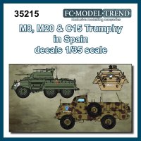 FC★MODEL[FC35215]1/35 アメリカ　M８＆M20装甲車デカール（スペイン軍仕様）