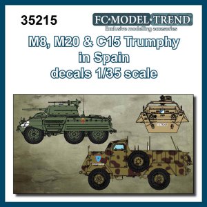 画像1: FC★MODEL[FC35215]1/35 アメリカ　M８＆M20装甲車デカール（スペイン軍仕様） (1)
