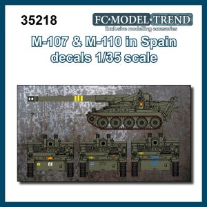 画像1: FC★MODEL[FC35218]1/35 アメリカ　M107＆M110デカール（スペイン軍仕様） (1)