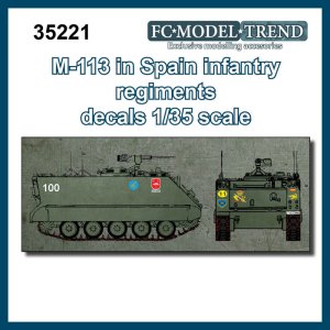 画像1: FC★MODEL[FC35221]1/35 アメリカ　M113デカール（スペイン軍仕様） (1)