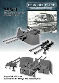 FC★MODEL[FC35501]1/35 M551シェリダン用ローダーハッチ用ツインマシンガンマウントセット