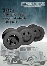 FC★MODEL[FC35574]1/35 ドイツ軍オペルブリッツ1.5t 自重変形タイヤセット