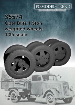 画像1: FC★MODEL[FC35574]1/35 ドイツ軍オペルブリッツ1.5t 自重変形タイヤセット