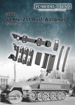 画像1: FC★MODEL[FC35602]1/35 Sd.Kfz. 251 Ausf. A用ツールクランプセット