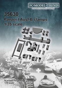 画像1: FC★MODEL[FC35630]1/35 I号戦車B型用ツールクランプセット (1)