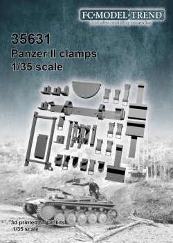 画像1: FC★MODEL[FC35631]1/35 II号戦車用ツールクランプセット