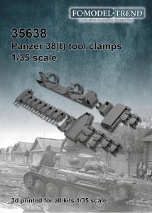 画像1: FC★MODEL[FC35638]1/35 ドイツ軽戦車38（t）用ツールクランプセット (1)