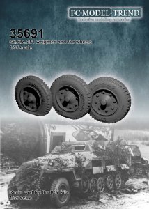 画像1: FC★MODEL[FC35691]1/35 Sd.Kfz251ハーフトラック用タイヤセット（ICM用） (1)