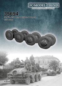 FC★MODEL[FC35694]1/35　Sd.Kfz.231 8rad用タイヤセット　（ブロンコ用）