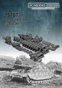 画像1: FC★MODEL[FC35707]1/35 IV号戦車用ツールクランプセット (1)