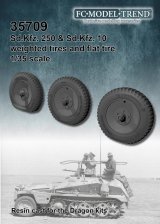 FC★MODEL[FC35709]1/35 Sd.Kfz250＆Sd.Kfz10ハーフトラック用タイヤセット