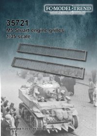 FC★MODEL[FC35721]1/35 M5スチュアート用エンジングリルセット