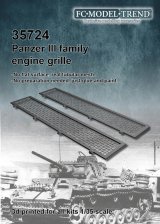 FC★MODEL[FC35724]1/35 III号戦車用エンジングリルセット