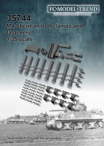 画像1: FC★MODEL[FC35744]1/35 M4シャーマン用ツールクランプセット (1)