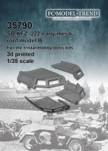 画像1: FC★MODEL[FC35790]1/35 Sd.Kfz. 222初期型用メッシュルーフセットタイプB（トライスター・ホビーボス用） (1)