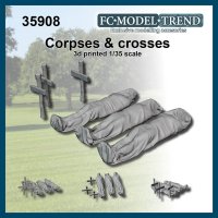 FC★MODEL[FC35908]1/35 遺体と十字架セット