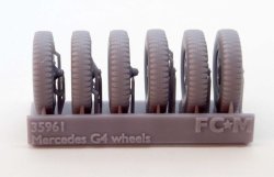 画像2: FC★MODEL[FC35961]1/35 メルセデスG4型用ホイールセット（ICM用）