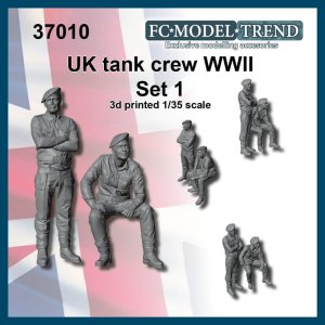 画像1: FC★MODEL[FC37010]1/35 WWII イギリス 戦車兵セット＃1(2体入) (1)