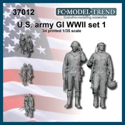 画像1: FC★MODEL[FC37012]1/35 WWII アメリカ 歩兵G.I.セット＃1(2体入)