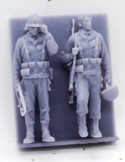 画像2: FC★MODEL[FC37012]1/35 WWII アメリカ 歩兵G.I.セット＃1(2体入)