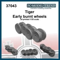 FC★MODEL[FC37043]1/35　ティーガー戦車（初期型）焼き焦げた転輪セット（10枚入り）