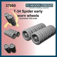FC★MODEL[FC37080]1/35 WWII 露/ソビエト T-34戦車 摩耗したスパイダー型初期転輪セット(1両分)