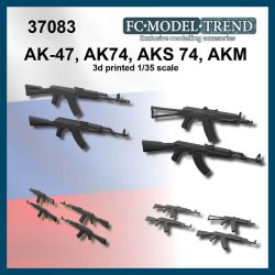 画像1: FC★MODEL[FC37083]1/35 現用 露/ソビエト AK-47/AK-74/AKS-74/AKM自動小銃セット