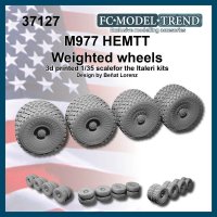 FC★MODEL[FC37127]1/35 現用 アメリカ M977HEMTT重高機動戦術トラック 自重変形タイヤホイール(8個入)