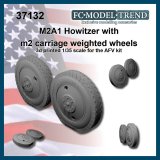 FC★MODEL[FC37132]1/35 WWII アメリカ M2A1 105mm榴弾砲 M2砲架型 自重変形タイヤホイール(2個入/AFVクラブ用)