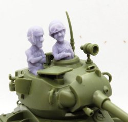 画像2: FC★MODEL[FC80001]Ｍ24チャーフィー戦車クルーセット