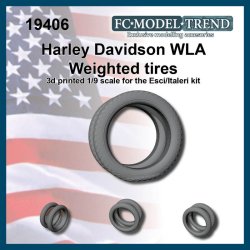 画像1: FC★MODEL[FC19406]1/9 Harley Davidson WLA weighted tires