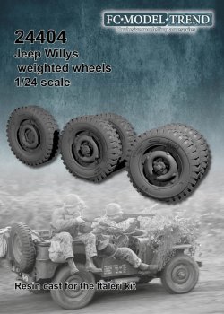 画像1: FC★MODEL[FC24404]1/24 Jeep weighted wheels