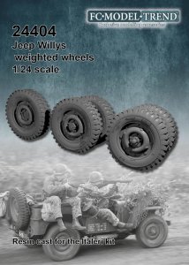 画像1: FC★MODEL[FC24404]1/24 Jeep weighted wheels (1)