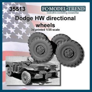 画像1: FC★MODEL[FC35513]1/35 Dodge WC directional tire wheels (1)